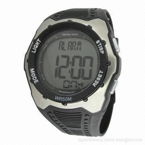 Professional heart rate monitor watch with 5.3khz wireless transmission